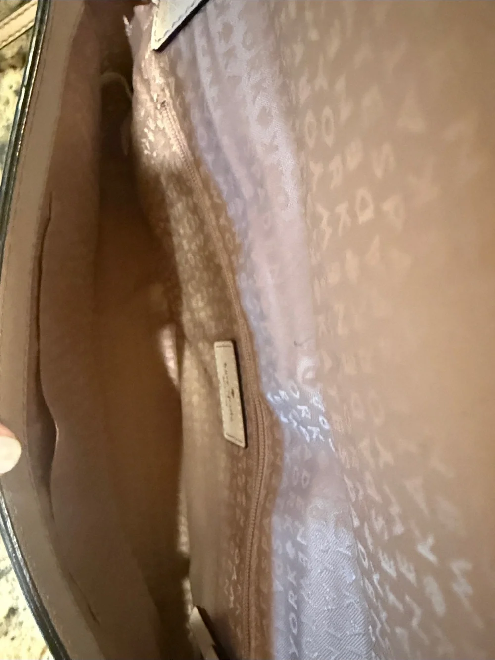 kate spade cream leather crossbody with chain strap